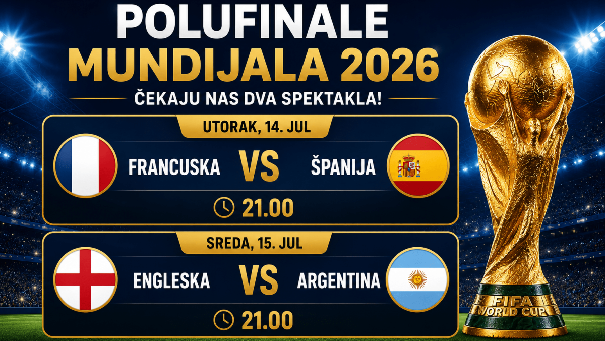 Poznati parovi polufinala Mundijala 2026: Spektakli koje je ceo svet čekao